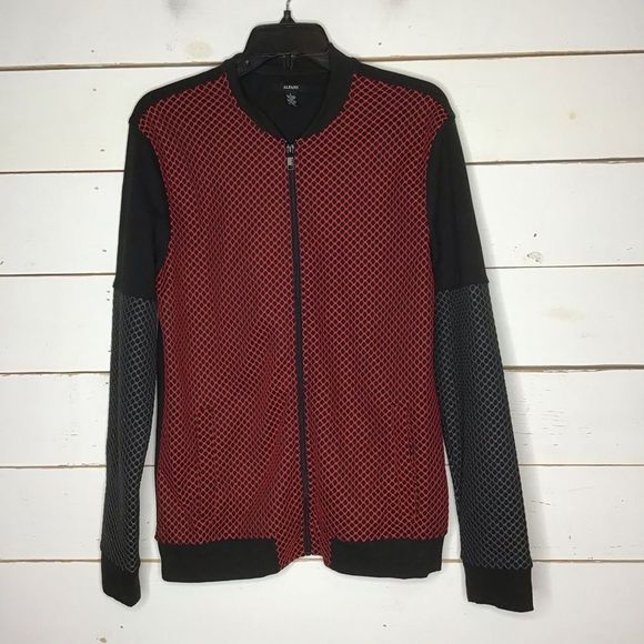 New Alfani Mesh Bomber Jacket Full Zip Jester